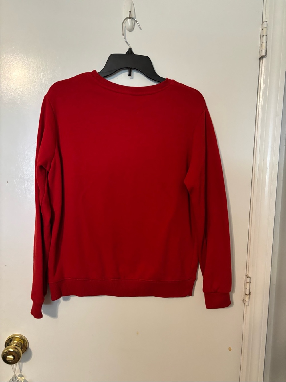 stars above Red Crewneck Sweatshirt with Gold Trim - Picture 2 of 3
